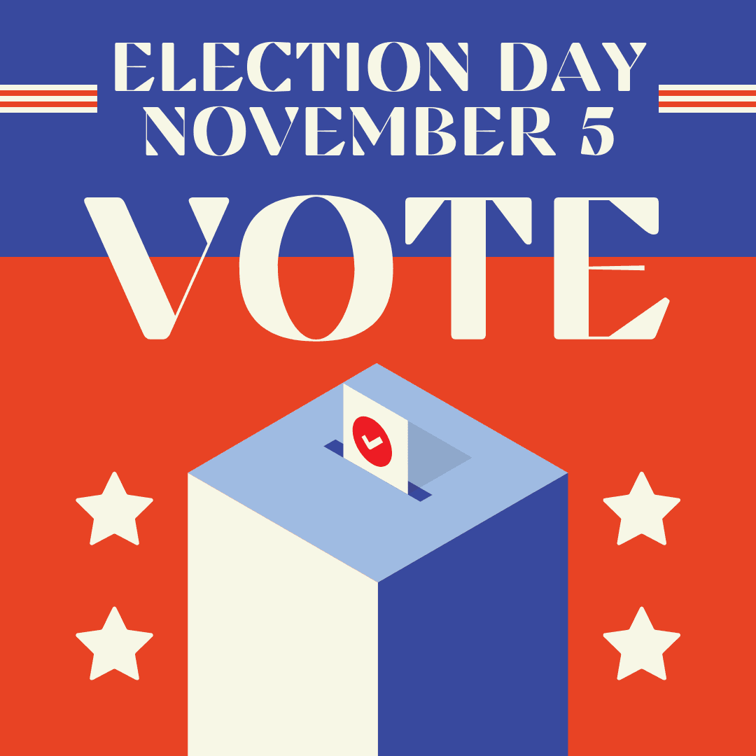 Blue And Red General Election Day Instagram Post